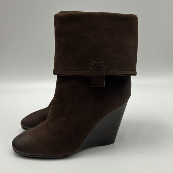 ASH WOMEN BROWN LEATHER WEDGE HEEL SIZE 38 U.S. SIZE 8 - Picture 3 of 10